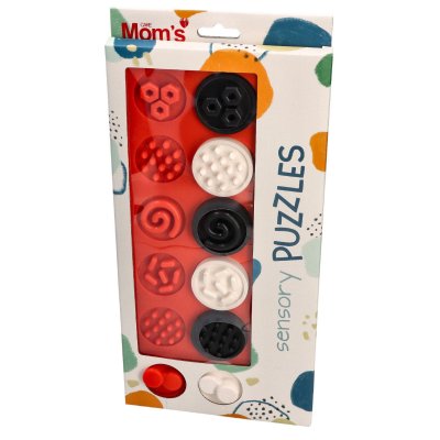 Moms Care Senzorické puzzle XL - Kontrastní kolečka - obrázek