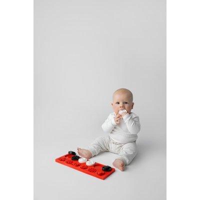 Moms Care Senzorické puzzle XL - Kontrastní kolečka - obrázek