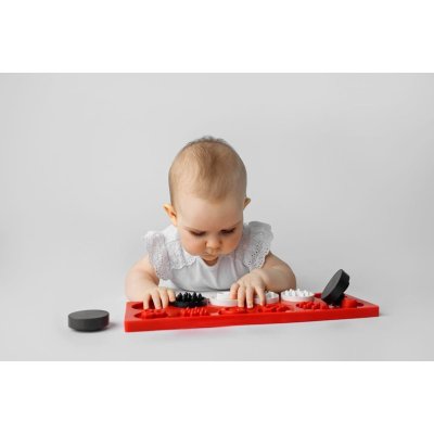 Moms Care Senzorické puzzle XL - Kontrastní kolečka - obrázek