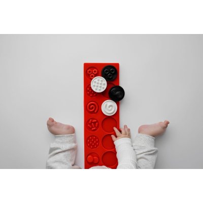 Moms Care Senzorické puzzle XL - Kontrastní kolečka - obrázek