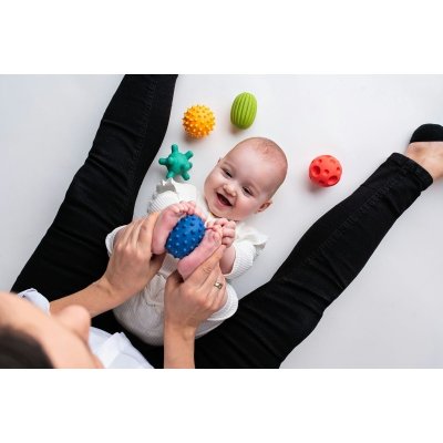 Moms Care Senzorické míčky - Sensorky pastelové, 5 ks - obrázek