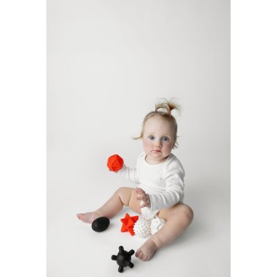 Moms Care Senzorické míčky - White & Black, 6 ks - obrázek