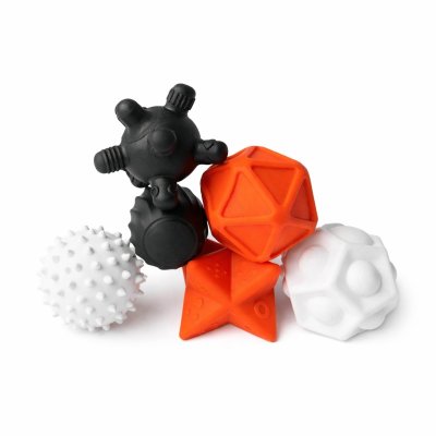 Moms Care Senzorické míčky - White & Black, 6 ks