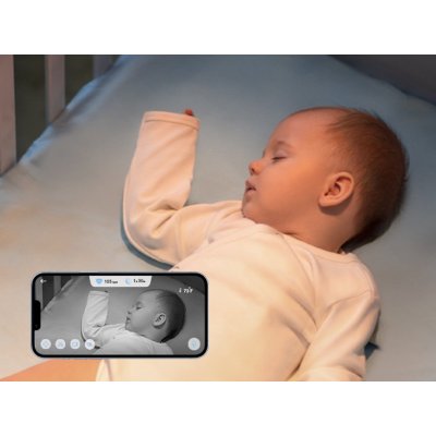 Eufy Dětská chůvička s chytrou ponožkou Anker S340 2K - Modrá - obrázek