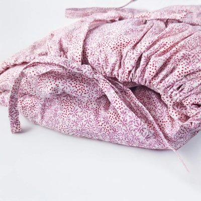 Little Angel zavinovačka šněrovací pevná záda Outlast® - Starorůžová kvítka - obrázek