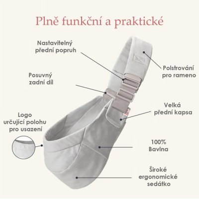 Ergobaby Nosítko Upsie Sling - Camel - obrázek