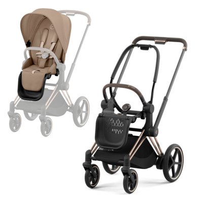 Cybex Platinum ePriam 2025 Sportovní kočárek - Rosegold/Cozy Beige
