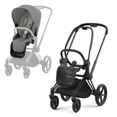 Cybex Platinum Priam 2025 Sportovní kočárek - Matt Black/Mirage Grey