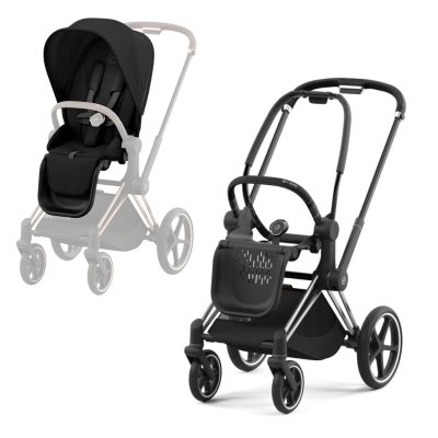 Cybex Platinum Priam 2025 Sportovní kočárek - Chrome Black/Sepia Black