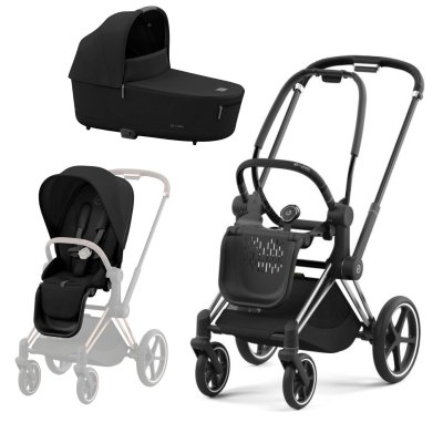 Cybex Platinum Priam 2025 Kompletní kočárek - Chrome Black/Sepia Black