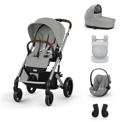 Cybex Balios S Lux Travel System S + Nosítko Amya - Stone Grey