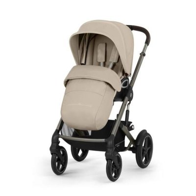 Cybex Talos S Lux Travel System M + Nosítko Amya - Almond Beige - obrázek