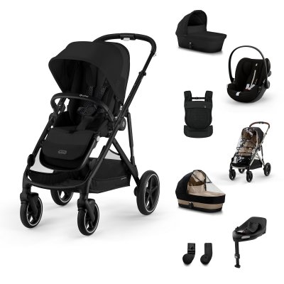 Cybex Gazelle S Travel System XL + Nosítko Amya - Moon Black