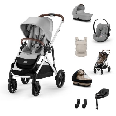 Cybex Gazelle S Travel System XL + Nosítko Amya - Stone Grey