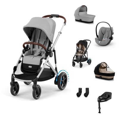 Cybex eGazelle S Travel System XL - Stone Grey