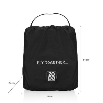 Zopa Přepravní taška na kočárek - Black - obrázek