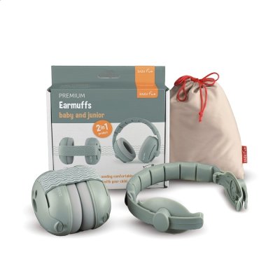 Zazu Earmuffs Dětské chrániče sluchu 2v1 - Zelené - obrázek