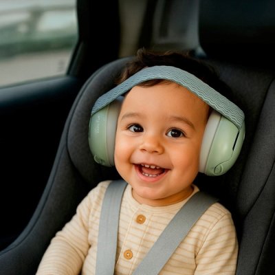 Zazu Earmuffs Dětské chrániče sluchu 2v1 - Zelené