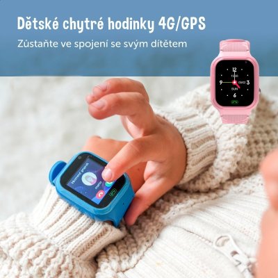 Zazu Dětské chytré hodinky 4G - Modré - obrázek
