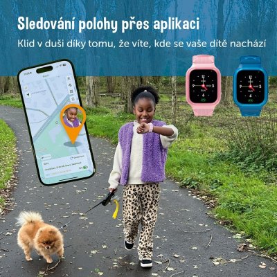 Zazu Dětské chytré hodinky 4G - Modré - obrázek