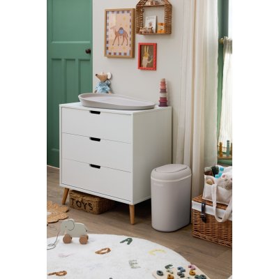 Shnuggle Eco-Touch koš na plenky - Taupe - obrázek