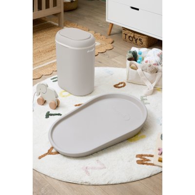Shnuggle Eco-Touch koš na plenky - Taupe - obrázek
