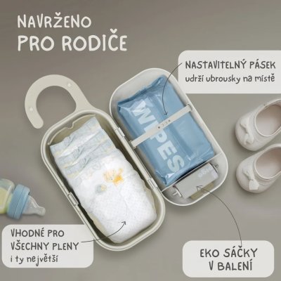 KeepiGo Prebalovací organizér 3v1 - Růžový - obrázek