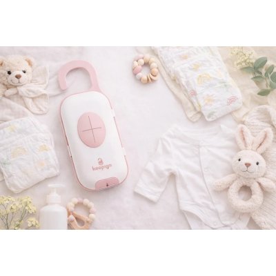 KeepiGo Prebalovací organizér 3v1 - Růžový - obrázek