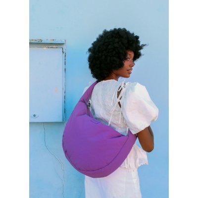Studio Noos Crossbody taška Puffy - Textured Purple - obrázek