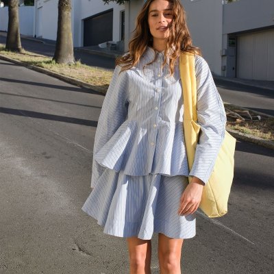 Studio Noos Taška Mom Bag Puffy - Textured Butter Yellow - obrázek