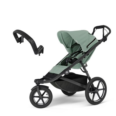 Thule Urban Glide 3 s magnetickou sponou + Madlo na kočárek - Mist Green