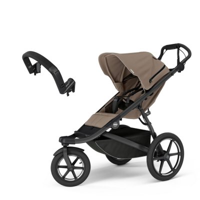 Thule Urban Glide 3 s magnetickou sponou + Madlo na kočárek - Tinted Taupe