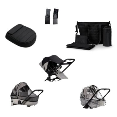 Moon ReSea Fold Kombi Kompletní kočárek - Onyx - obrázek