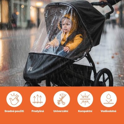 Zopa Univerzální pláštěnka na tříkolový kočárek - obrázek