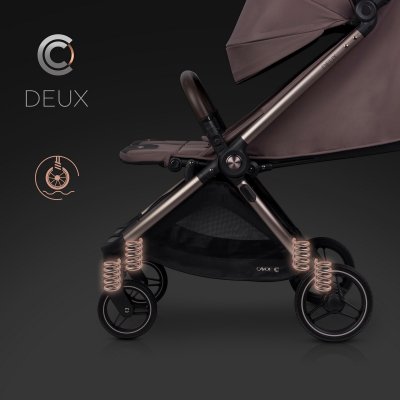 Cavoe Deux Kočárek pro dvojčata/sourozence - Chocolate - obrázek