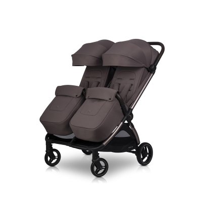 Cavoe Deux Kočárek pro dvojčata/sourozence - Chocolate - obrázek