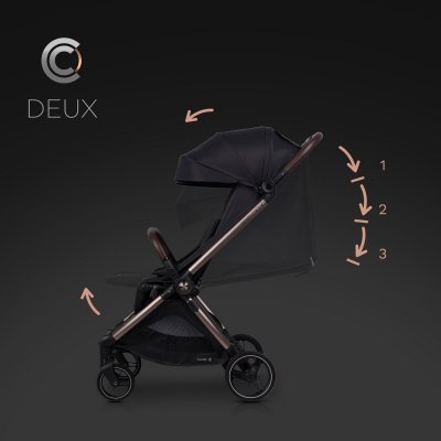 Cavoe Deux Kočárek pro dvojčata/sourozence - Meteorite - obrázek