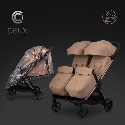Cavoe Deux Kočárek pro dvojčata/sourozence - Mocca - obrázek
