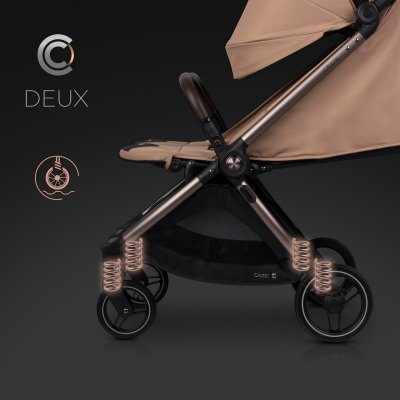 Cavoe Deux Kočárek pro dvojčata/sourozence - Mocca - obrázek