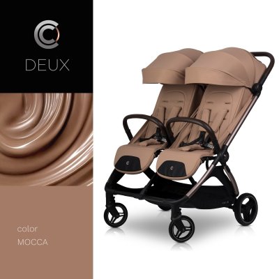 Cavoe Deux Kočárek pro dvojčata/sourozence - Mocca - obrázek