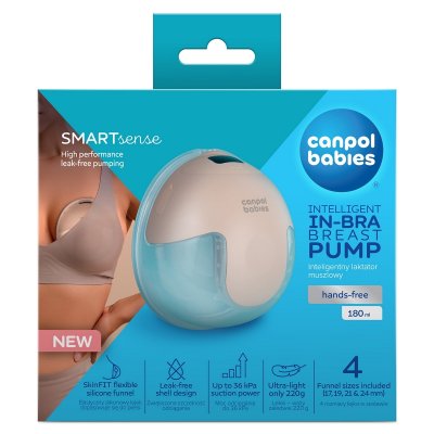 Canpol Babies Elektrická odsávačka mateřského mléka do podprsenky SmartSense - obrázek