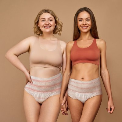 Canpol Jednorázové poporodní kalhotky s vložkou 2v1, 5ks - L/XL - obrázek