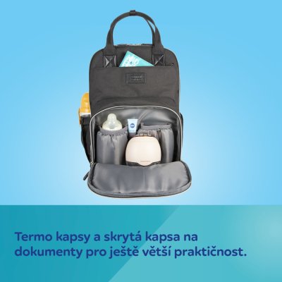 Canpol Babies Multifunkční přebalovací batoh - Černý - obrázek