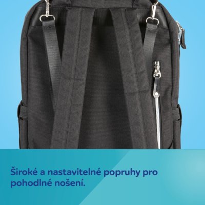 Canpol Babies Multifunkční přebalovací batoh - Černý - obrázek