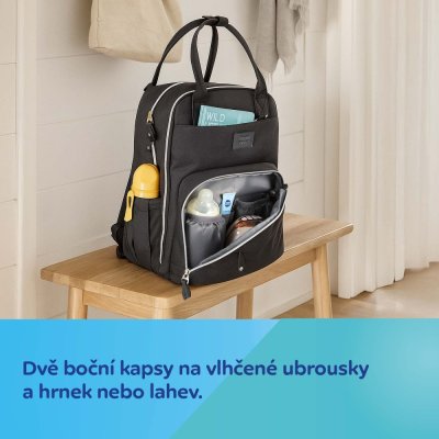 Canpol Babies Multifunkční přebalovací batoh - Černý - obrázek