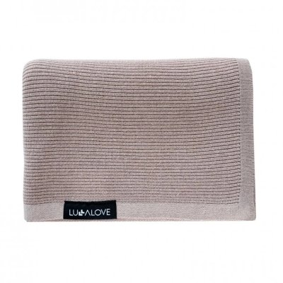 Lullalove lehká bambusová dečka 90 x 90 cm - Karamelově béžová