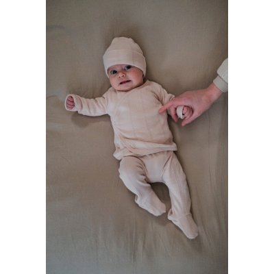 Lodger Čepička Pointelle - Powder, vel. 0 - 6 měsíců - obrázek