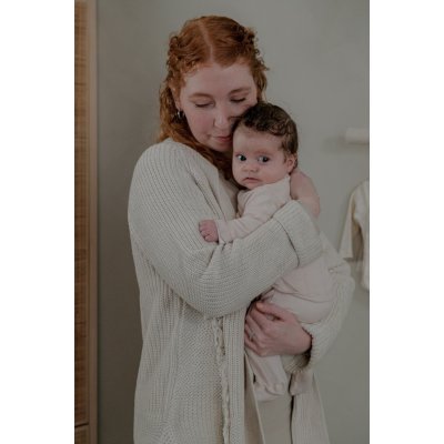 Lodger Tepláčky novorozenecké Pointelle - Powder, vel. 50 - obrázek