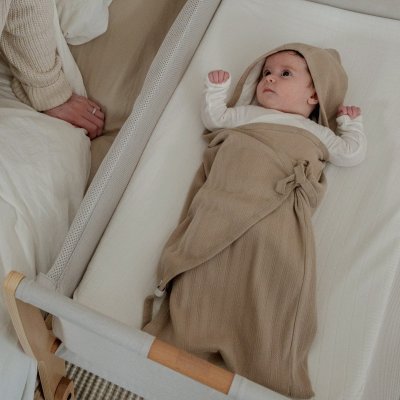 Lodger Wrapper Newborn Pointelle - Shell