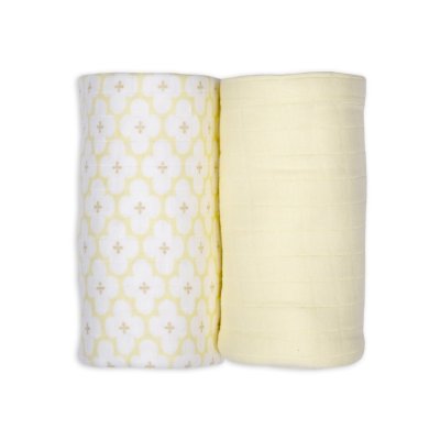 Lodger Swaddler Solid Matcha 2balení 110 x 110 cm - Butter - obrázek